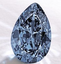 Аукцион бриллиантов «Сотбис»: голубой камень Меллон продали за 32,6 млн. долларов